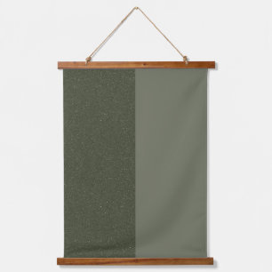 Split Moss Green Wall Tapestes - Anpassbar Wandteppich Mit Holzrahmen