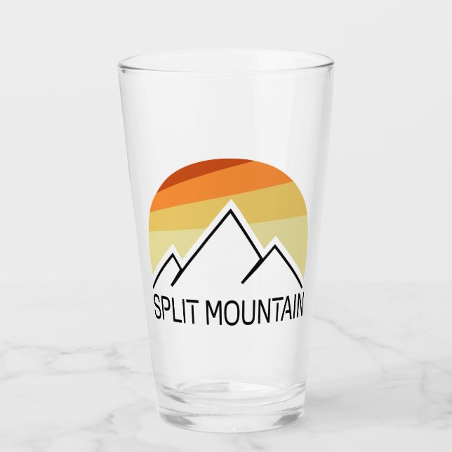 Split Mountain California Retro Glas (Vorderseite)