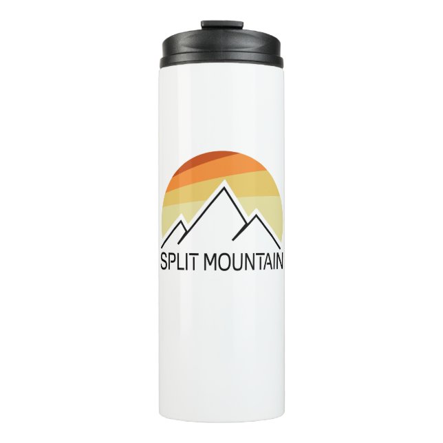 Split Mountain California Retro Thermosbecher (Vorderseite)