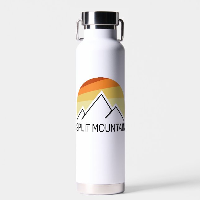 Split Mountain California Retro Trinkflasche (Vorne)