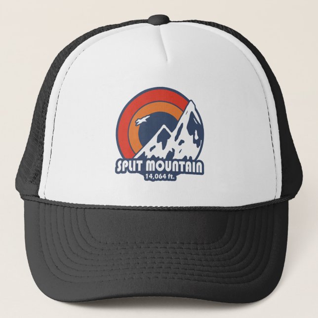 Split Mountain California Sun Eagle Truckerkappe (Vorderseite)