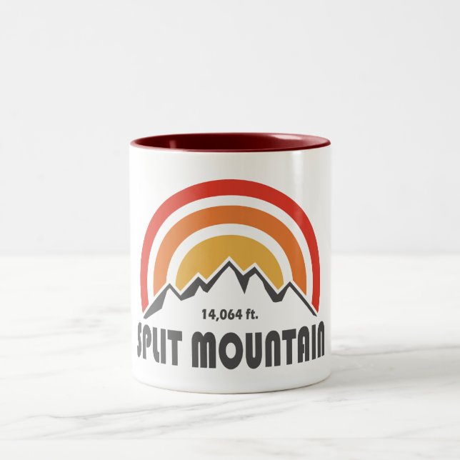 Split Mountain California Zweifarbige Tasse (Mittel)