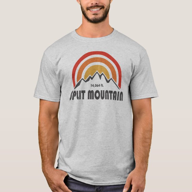 Split Mountain Kalifornien T-Shirt (Vorderseite)