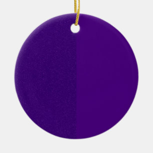 Split Ornament mit zwei Lila Glitzer - individuell