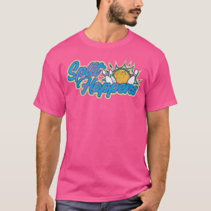 Split passiert lustigen Bowling für Frauen Kleinki T-Shirt