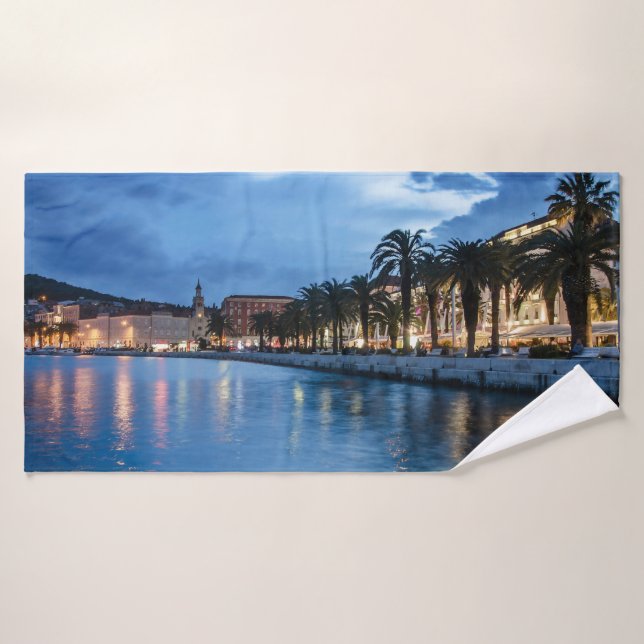 Split Promenade in Kroatien Badhandtuch Set (Badehandtuch)
