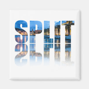 Split Promenade Text in Kroatien Magnet