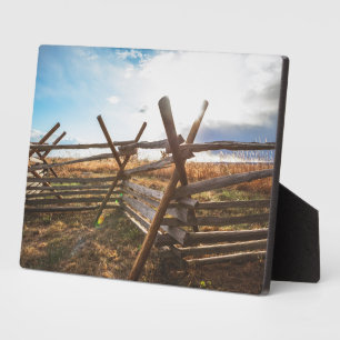 Split Rail Fence at Gettysburg Fotoplatte