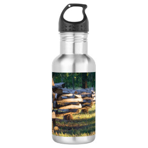Split Rail Fence Water Bottle Edelstahlflasche