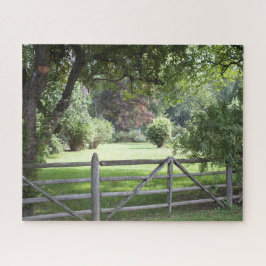 Split Rail Zaun - Grüngarten Puzzle