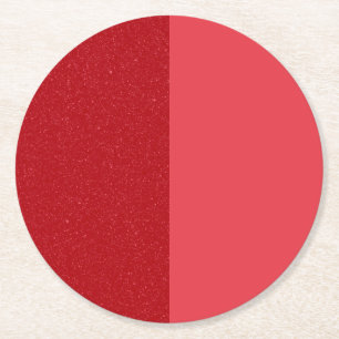 Split Red Custom Coaster Set – Matt und Geräusche Runder Pappuntersetzer