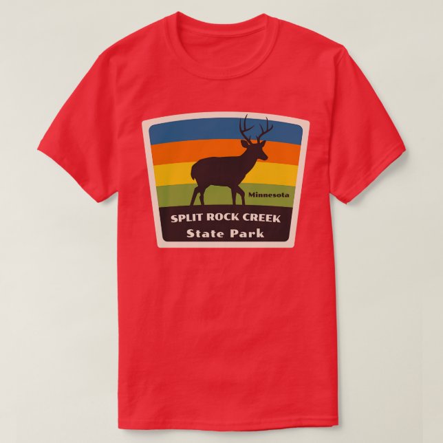 Split Rock Creek Staat Park Minnesota Roaming Dez T-Shirt (Design vorne)