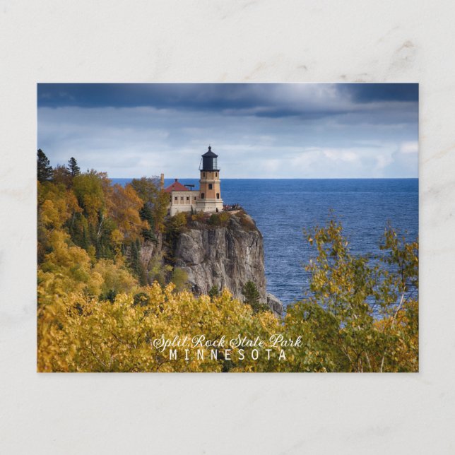 Split Rock Leuchtturm Minnesota  Postkarte (Vorderseite)