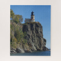 Split Rock Leuchtturm vom Strand Jigsaw Puzzle