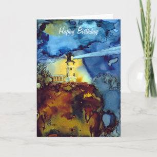 Split Rock Lighthouse At Night Karte