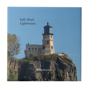 Split Rock Lighthouse aus Strandfliesen Fliese