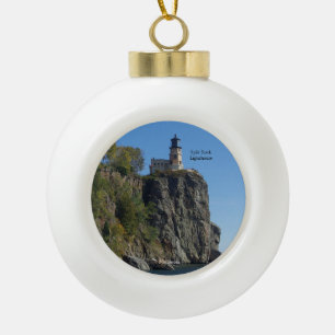 Split Rock Lighthouse aus Strandverzierung Keramik Kugel-Ornament