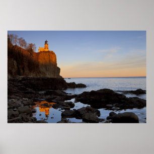 Split Rock Lighthouse bei Sonnenuntergang bei zwei Poster