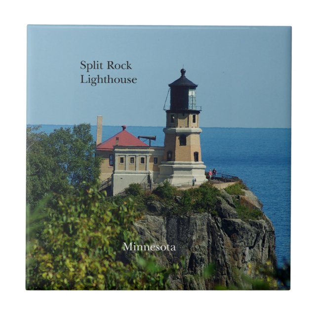 Split Rock Lighthouse Fliesen (Vorderseite)
