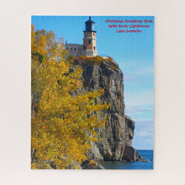 Split Rock Lighthouse Lake Superior. Jigsaw Puzzle (Vertikal)