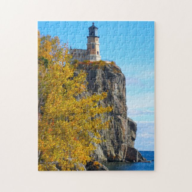 Split Rock Lighthouse Lake Superior. Puzzle (Vertikal)