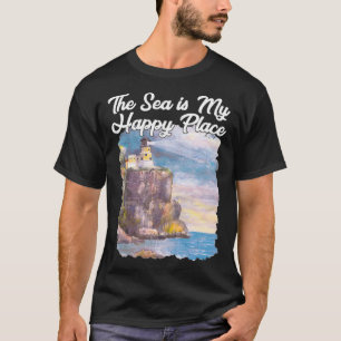 Split Rock Lighthouse Leuchtturm Kunst, Dichtung u T-Shirt