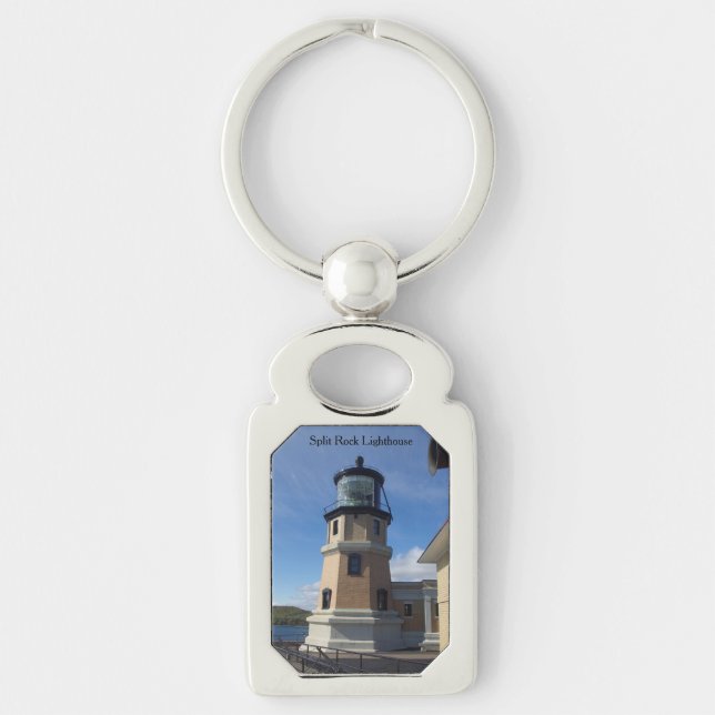 Split Rock Lighthouse Metallschlüsselkette Schlüsselanhänger (Vorderseite)