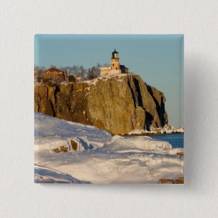 Split Rock Lighthouse Staat Park am See Button