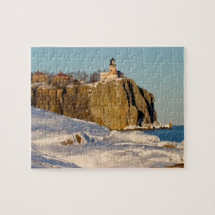 Split Rock Lighthouse Staat Park am See Puzzle