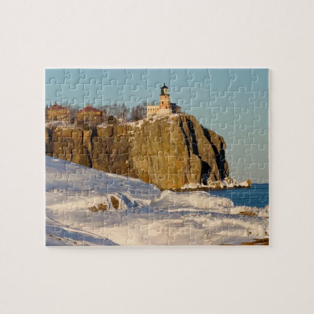 Split Rock Lighthouse Staat Park am See Puzzle (Horizontal)