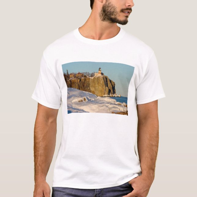 Split Rock Lighthouse Staat Park am See T-Shirt (Vorderseite)