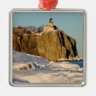 Split Rock Lighthouse State Park am See Ornament Aus Metall