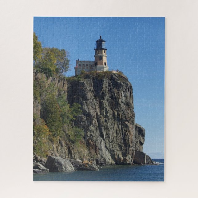 Split Rock Lighthouse vom Strand Puzzle (Vertikal)