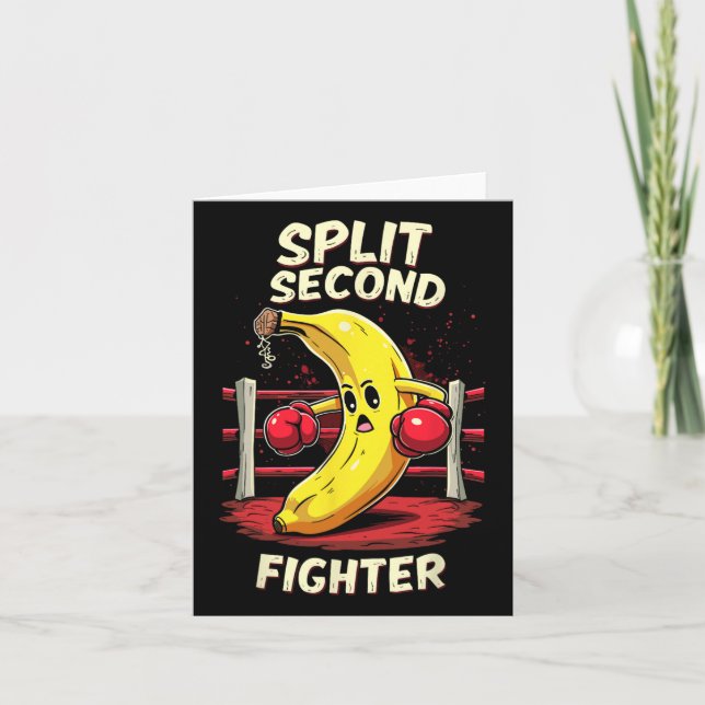 Split Second Fighter Muay Thai Mixed Martial Arts  Karte (Vorderseite)