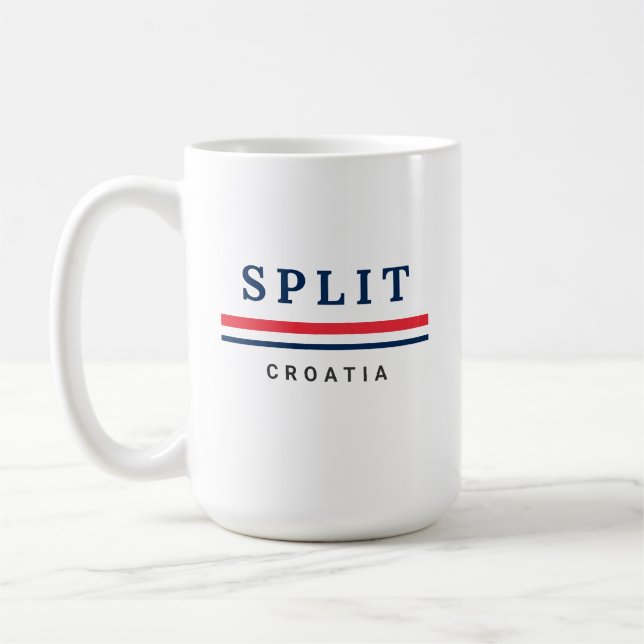 Split Stadt Kroatien Kaffeetasse (Links)