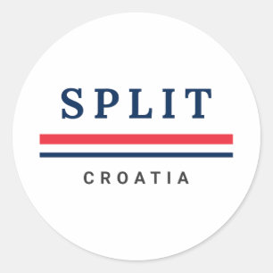 Split Stadt Kroatien Runder Aufkleber