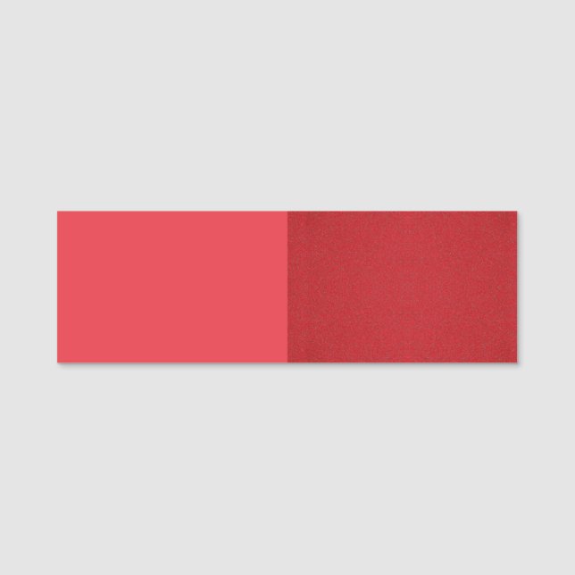 Split Tomato Red Individuelle Name Tag Namensschild (Vorderseite)