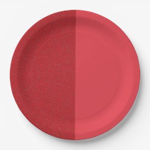 Split Tomato Red Modern Party Plate - individuell Pappteller
