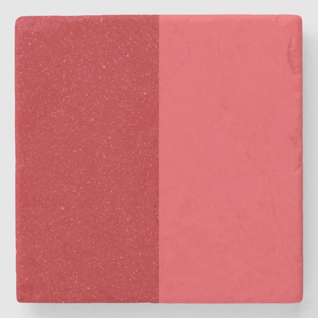Split Tomato Red Stone Untersetzer - Anpassbar (Vorderseite)