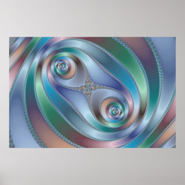 Split Tunnel - Fraktal Poster (Vorne)