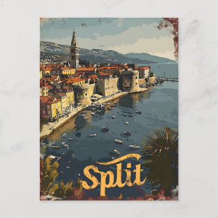 Split Vintage Postkarte