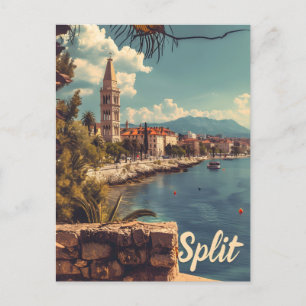 Split Vintage Postkarte