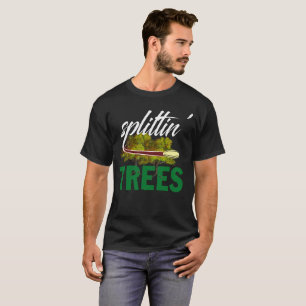 Splittin Baum-lustiger Disc-Golf-T - Shirt