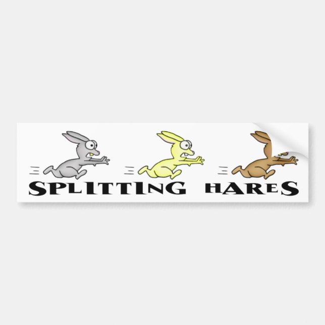 Splitting Hares-Autoaufkleber Autoaufkleber (Vorne)