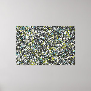 SPLT_001, Action-Spritzer-Malerei Leinwanddruck