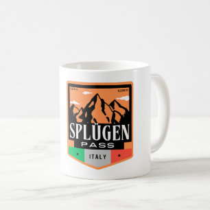 Splugenpass Berg Lepontinische Alpen Italien Kaffeetasse