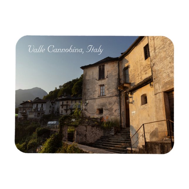 Spoccia Sunset, Valle Cannobina, Italien Magnet (Horizontal)