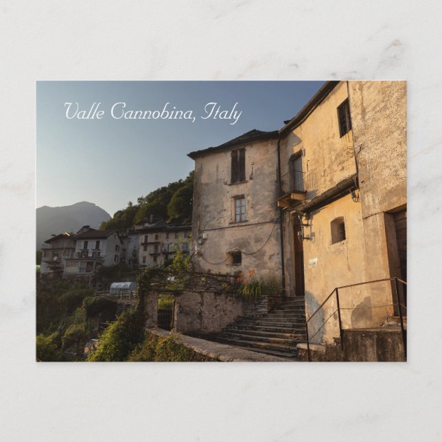 Spoccia Sunset, Valle Cannobina, Italien Postkarte (Vorderseite)