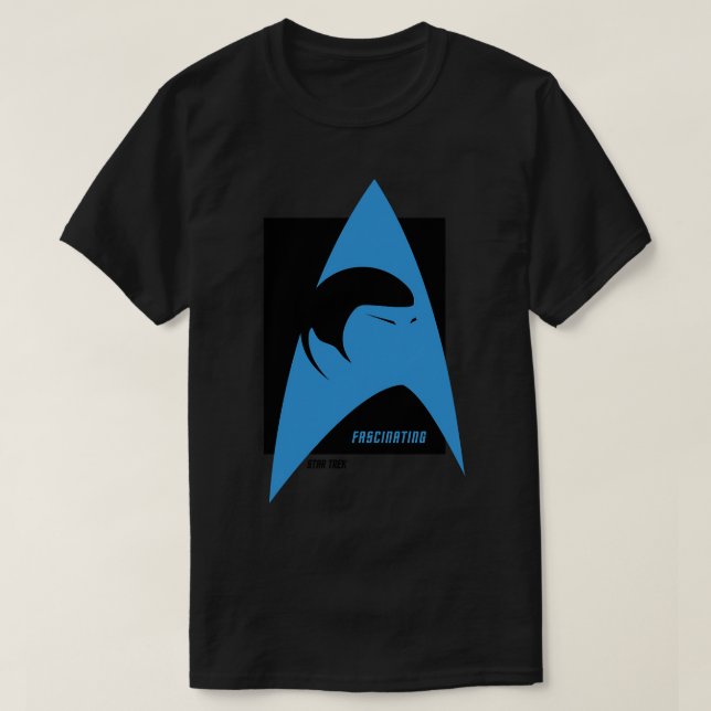 Spock faszinierende Original Blue T-Shirt (Design vorne)