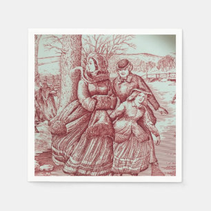 Spode Limited Ed Weihnachtsbild Serviette